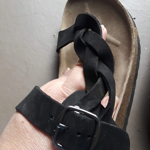 Berkley Jensen Suede Twisted Strap Birkenstock Sandal Size 9 - Picture 9 of 9